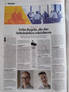 Abbild des Handelsblatt-Artikels in print