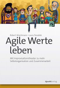 Buchcover mit dem Titel Agile Werte leben