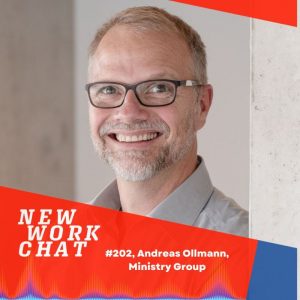 Andreas Ollmann auf dem Titel vom New Work Podcast