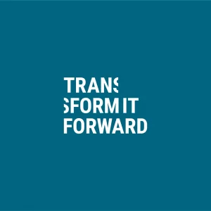 Buchcover mit dem Titel Transform it forward